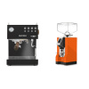 Ascaso Steel DUO PID, Black&Wood + Eureka Mignon Specialita, CR orange