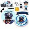 DIGITÁLNA TLAČ Opłatek na tort POLÍCIA POLICAJT 997 + POSTAVY + TEXT 7