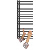 Kúpeľňový radiátor vodný Granitan 494 W 50 x 120 mm čierny