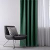 Zatemňovací záves blackout RESTILO tmavo zelený 140 x 245 cm sada 2 ks
