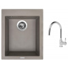 Set Sinks CUBE 410 Truffle + batéria Sinks MIX 35 P chróm
