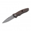 Damaskový nôž Böker Tirpitz-Damascus Wood 42 - hnedý-sivý