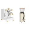 Lelit Bianca PL162T V3, white + ECM C-Manuale 54, cream, olive