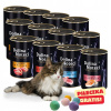 Dolina Noteci PREMIUM Vlhké krmivo pre mačky MIX príchutí 12x400g
