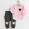 NEW BABY Dojčenská súprava tričko a tepláčky New Baby Brave Bear ABS ružová Veľ. 62