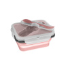 Zopa Silikónový desiatový box s príborom malý Varianta: Old Pink