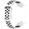 Silikónový perforovaný remienok pre Xiaomi Redmi Watch 4 a 5 a Smart Band 8 Pro a 9 Pro Farebný variant: biela s čiernou