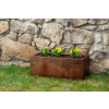 Zahradní květináč LINE 1005 40 x 90 x 30 cm Corten