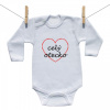 Boodyy Body s dlhým rukávom Celý otecko 92 (18-24 mesiacov)