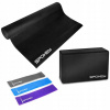 Spokey Cvičenie MAT 65 cm x 15,5 cm čierna (Mantra Spokey 928924 Jóga Yoga Set)