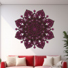 dřevo života 3 vrstvá mandala Smyslnosti Barevná kombinace: wenge-magenta, Průměr: 80