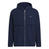 adidas Men's Go To Full-Zip Windbreaker Thermal Performance Golf Jacket Navy XL