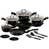 BERLINGERHAUS BERLINGERHAUS Sada riadu s mramorovým povrchom 15 ks Royal Black Collection BH-6155 (BH-6155)