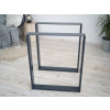 Treesome Úzká Železná Industrial Podnož Stolová Noha 2ks Antracit Rozměr: Š 80 x V 72 cm
