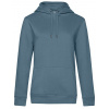 QUEEN Hooded Sweat /Women , white, S Farba: nordic blue, Velkost: M