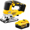 Akumulátorová priamočiara píla 18V DCS334N + 5Ah DEWALT