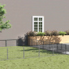 zahrada-XL Koterec pre psov strieborný 36 m² oceľ 3082174
