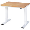 Pracovný stôl, elektricky výškovo prestaviteľný ,bukový masív, nosnosť 300 kg RAU