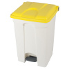 Pedálový/nášľapný zberač odpadkov ,objem 45 l, š x v x h 410 x 600 x 400 mm EUROKRAFTbasic
