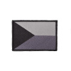 Nášivka vlajka ČR velcro 7,5 x 5,5cm SIVÁ