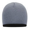 Myrtle beach Pletená čiapka s kontrastným okrajom MB7584 Light Grey one size
