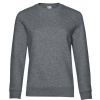 B&C | QUEEN Crew Neck, Dámska mikina, sivá heather mid, XXL