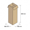 Kartónové krabice 3VVL 180x180x600mm, 25 ks