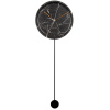 Designové kyvadlové nástěnné hodiny 5860BK Karlsson 75cm