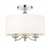 Stropné svietidlo, lampa - Plafon Abu dhabi c03466ch-wh biely chróm (Plafon Abu dhabi c03466ch-wh biely chróm)