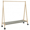 zahrada-XL Vešiak na oblečenie s policami a kolieskami 106x34x106,5 cm 4008905
