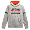 ALPINESTARS mikina CLUB HOODIE, ALPINESTARS (šedá/černá/červená) - 2XL