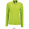 SOL'S | Perfect LSL Women, Dámske polo s dl. rukávom, zelená apple, XXL