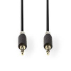 Nedis Nedis CABW22000AT20 - Stereofonní Audio Kabel | 3,5mm Zástrčka - 3,5mm Zástrčka | 2 m | Antracit
