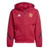 adidas Manchester United Anthem Jacket 2025 2026 Juniors Red 7-8 Years