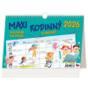 Stolový kalendár riadkový 24x16 cm - MAXI RODINNÝ plánovací 2026