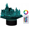 Nočná lampa do detskej izby - 3D LED nočná lampa Harry Potter School Rokfort (3D LED nočná lampa Harry Potter School Rokfort)