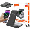 Zenwire Bezdrátová nabíječka 3 v 1 s USB-C pro chytré telefony, hodinky, TWS sluchátka, Airpods, Buds a X12