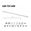 LED trubica T8 16W 4000K 120cm sklenená LED2B