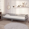 vidaXL Denná posteľ sivá borovicový masív 90x200 cm - Sivá - 71899-26663