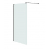 Cersanit Mille - Sprchová stena Walk-In, 100x200 cm, čierna/číre sklo S161-003