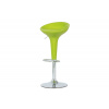 Autronic barová stolička, plast zelený/chróm AUB-9002 LIM