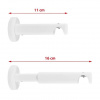 Římsová konzola Domoletti ASPEN-NOVA 11 cm, O19 mm, bílá