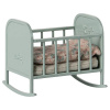 Kolíska pre myší bábätko Maileg Blue Mint