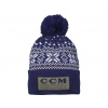 Pánska Zimná čiapka CCM Holiday Knit True Navy