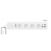 iGET HOME Power 4 USB - WiFi múdra predlžka 4x 230V + 4x USB, samostatná, meranie spotreby, 3680W