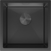 Mexen Trixo oceľový kuchynský drez, 1-komorový 440 x 440 mm, čierny - 6413441000-70