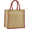 Westford Mill Taška Mini W477, nákupní, jutová, objem 6l COT500477ag299-natural/ora UNI Natural/oranžová