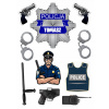 Výtlač na tortu cukrová hmota WYDRUK CUKROWY POLICJA meno