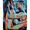 Zuty Diamantové maľovanie FAREBNÍ MILENCI 40x50 cm vypnuté plátno na rám