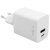 Nabíjačka do siete FIXED Mini, USB-C PD/USB, 45W (FIXC45M-CU-WH) biela